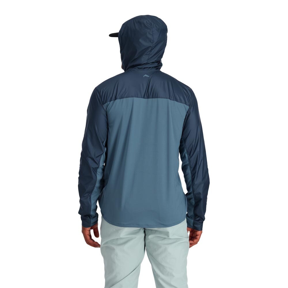 Simms SolarFlex Wind Hoody Men's in Neptune and Midnight